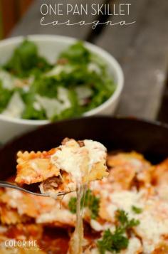 lasagna one pan skillet ravioli 2