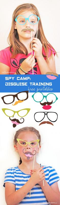 Free printables perfect for your Spy or Secret Agent Birthday Party {OneCreativeMommy.com}