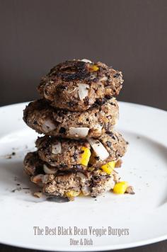 The absolute very best Black Bean Veggie Burgers – even my meat loving husband LOVES these burgers!