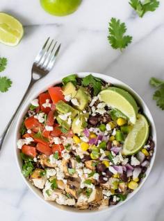 
                    
                        Copycat Chipotle Burrito Bowls with Quinoa, Chicken, and Avocado
                    
                