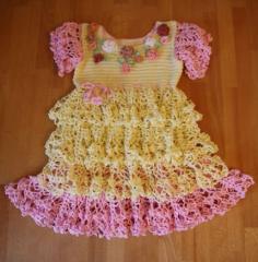 
                    
                        Lemon & Pink Dress with Pineapple Motifs - Free Pattern
                    
                