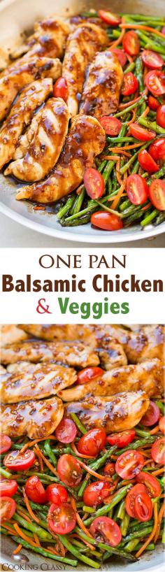 
                    
                        One Pan Balsamic Chicken and Veggies
                    
                