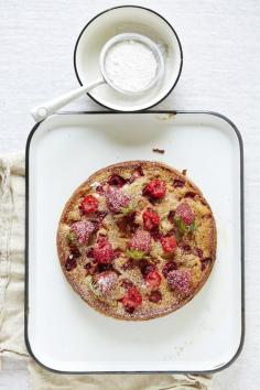 
                    
                        STRAWBERRY RHUBARB YOGURT CAKE
                    
                