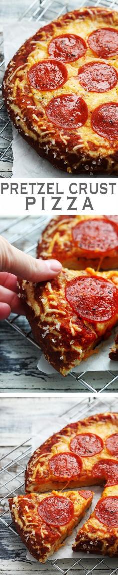 Chewy Pretzel- Crust Pizza