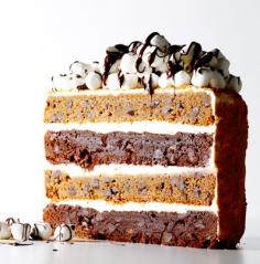 Ultimate chocolate s' mores cake