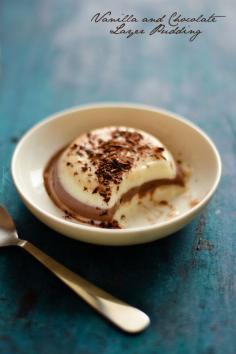 
                    
                        VANILLA AND CHOCOLATE LAYER PUDDING | kurryleaves
                    
                