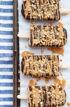 Vegan Chocolate Peanut Butter Banana Pops by Cindy | Hungry Girl por Vida