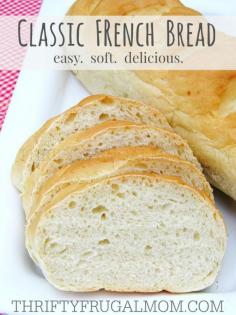 This easy to make French bread is perfectly soft with a deliciously chewy crust!