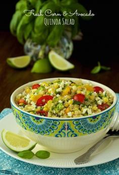 Avocado quinoa tomato salad