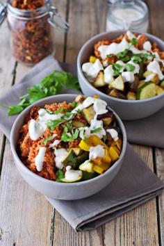 
                    
                        Mediterranean Quinoa with Cashew Tzatziki
                    
                