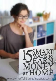 Do you ever dream about having the freedom to work from home? Whether you are looking to make a career change, start a business, or simply supplement your current income, this super in-depth post offers 15 smart and legitimate ways to earn money from home! Regardless of your skills or experience, these are 15 ideas you won't want to miss!
