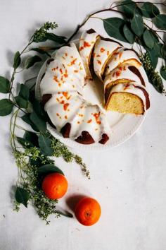 Citrus tangerine sour cream poundcake.