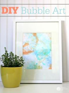 DIY Bubble Art Project - The Idea Room