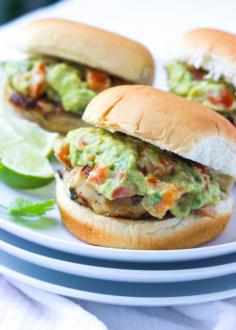 
                    
                        Cilantro Lime Chicken Sliders with Tomato Guacamole
                    
                
