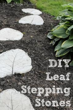 leaf stepping stones
