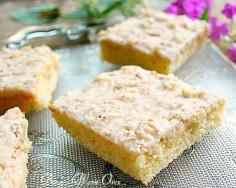 White Texas Sheet Cake... is absolutely delicious and easy to make. Frosted hot! The result?  A wonderful creamy layer divides where the cake meets the frosting, and melts into each other.