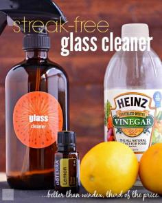 Did you know using windex leaves wax on windows and mirrors? And overtime that "streak-free shine" becomes impossible to get because of the wax. A better option is to use this Streak-Free Homemade Glass Cleaner instead, great looking windows, no waxy build up. Plus it's all-natural, super easy to make, and a third of the cost.