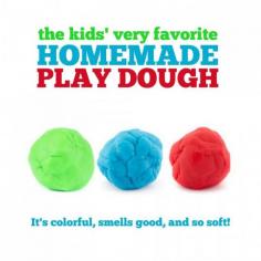 
                    
                        The Kids' Very Favorite Homemade Play Dough Recipe
                    
                
