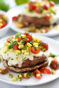 Mexican Turkey Burgers with Fresh Corn Salsa