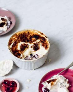 Black cherry brûlée recipe