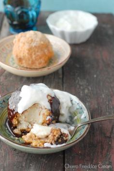 Churro Fried Ice Cream  @Toni Dash | Boulder Locavore