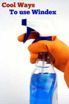 Ammonia If laundering with detergent isn't enough to get tough stains such as blood, grass, or tomato sauce out of a fabric, try a clear ammonia-based spray-on window cleaner instead. (It's the ammonia in the window cleaner that does the trick.) And DON'T USE BLUE colored as pictured; get UNCOLORED Window cleaner to avoid staining the fabric blue.) Spray the stain with the window cleaner and let it sit for up to 15 minutes. Blot with a clean rag, rinse with cool water, and launder again.