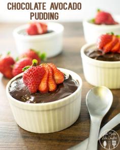 chocolate avocado pudding