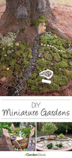 mini garden by fairy door