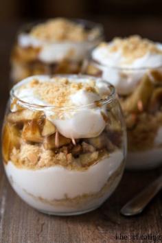 No Bake Apple Pie Parfaits | http://www.ihearteating.com | #dessert #recipe