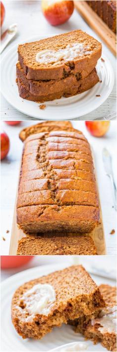 Cinnamon Applesauce Bread with Honey Butter