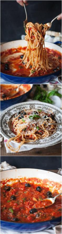 Spaghetti Puttanesca use spaghetti squash