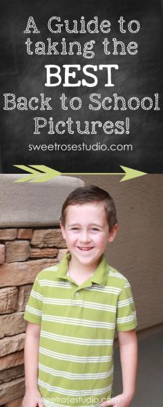 I have taken a pic of my daughter in the first day of school every year...now she is a freshman in h.s. Here is A Guide to Taking the BEST #BacktoSchool Pictures! #photography