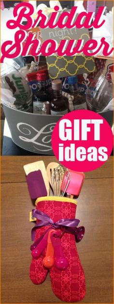 Creative Bridal Shower Gift Ideas. Great gifts for any occasion. DIY gift baskets.