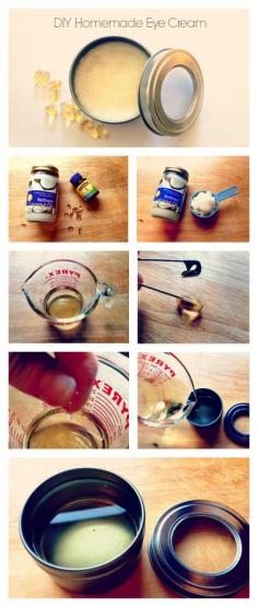 DIY Homemade Eye Cream Collage