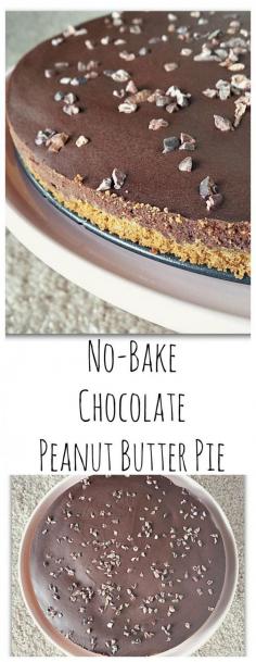 
                    
                        Easy No-Bake Avocado Chocolate Peanut Butter Pie! This "cheezecake" recipe has healthy fat with the coconut oil, avocado, and nut butter. It also comes with instructions on how to make it gluten-free and nut-free! It's vegan and dairy-free as is. My husband couldn't put it down!
                    
                