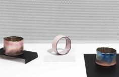 
                    
                        Candy Pastels cuffs by Melanie Rice. Styling – Nat Turnbull, Photo – Elise Wilken for The Design Files.
                    
                