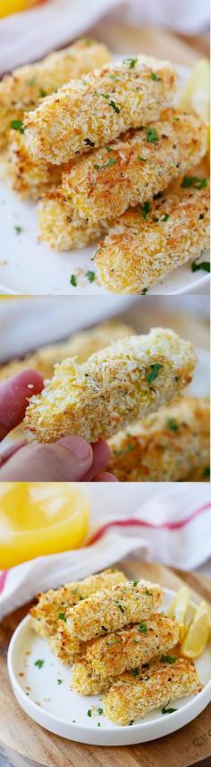 
                    
                        Baked Mozzarella Cheese Sticks - crispy cheese sticks coated with Japanese panko and baked to golden perfection. Easy peasy recipe that everyone loves! | rasamalaysia.com
                    
                