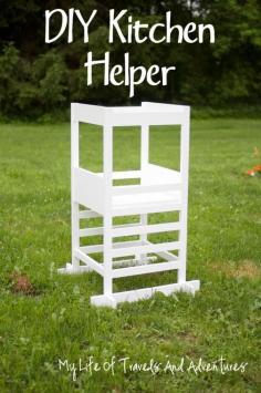 Kitchen Helper - Toddler Step Stool  | #KitchenHelper #StepStool #Toddler #Kids