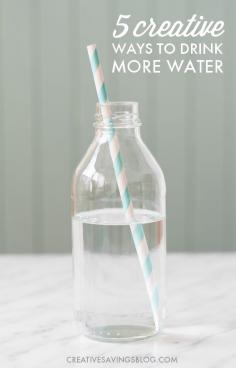 
                    
                        There are SO many benefits to drinking water, but many of us are not drinking nearly enough. Anytime you`re struggling to grab your fourth or fifth glass, try one of these creative ways to drink more water. Before you know it, you`ll be well on your way to meet those daily goals with ease!
                    
                