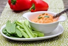 Roasted Red Pepper Hummus Dip | FaveGlutenFreeRecipes.com