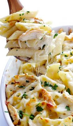 Going to make this with Olive Garden copycat Alfredo sauce recipe