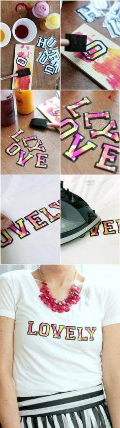 
                    
                        Love refashioning? Here's a super easy and adorable way to dress up your basic summer tees with the DIY watercolor trend that we are seeing everywhere!
                    
                