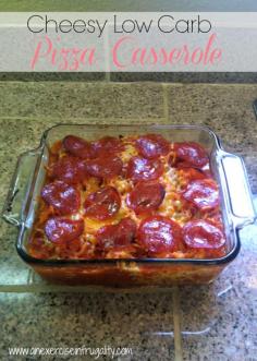 Cheesy Low Carb Pizza squash Casserole - An Exercise In Frugality
