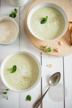 
                    
                        Chilled cucumber and avocado
                    
                