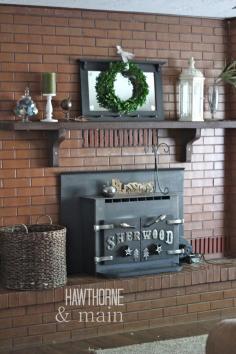 Remember when I made a heart shaped wreath into a round wreath? Check out my blog to see where it is hanging in my house. www.hawthorneandmain.com