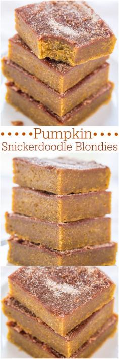 Pumpkin blondies!