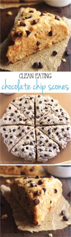 Chocolate chip scones with Greek yogurt