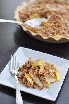 Delicious Apple Peach Crisp Recipe with a change.
