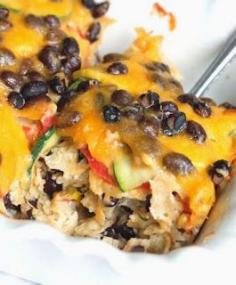 Hidden Valley Ranch Black Bean & Veggie Tortilla Casserole Recipe Cheesy Veggie & Black Bean Tortilla Casserole ~