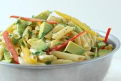 Avocado Pasta Salad with a Creamy Dijon Mustard Dressing